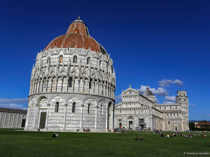 Italy-Pisa-Piazza del Duomo-Baptistery of St. John